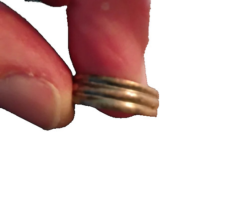 Triple band gold toned - , toe