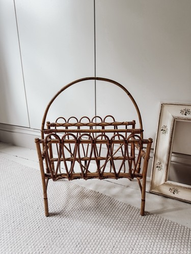 Vintage 1970s bamboo and cane - bamboo,