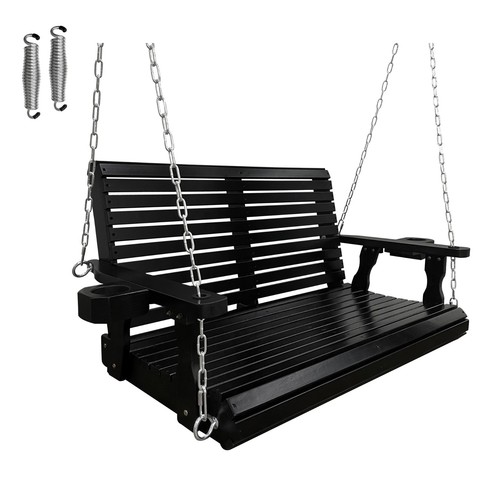 4ft wooden porch swing - porch, cup