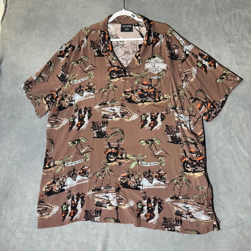 Harley davidson mens 3xl brown - mens,