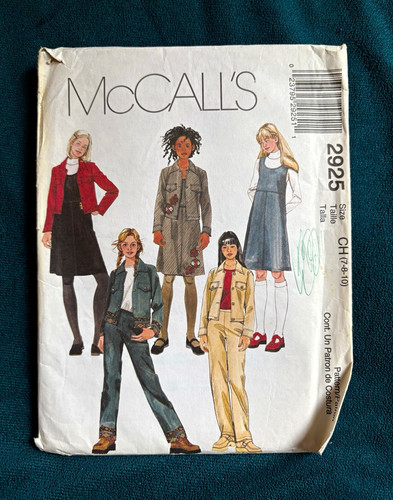 Mccall 2925 girls jacket - mccall's,