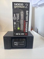 NOCO GENIUS 2 2A Car Bike Smart Battery Charger, 6V 12V Portable AGM Lithium