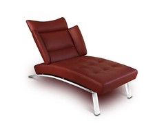 Leather recliner, leather bed