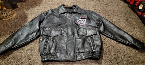 Vintage mens leather - leather, jacket