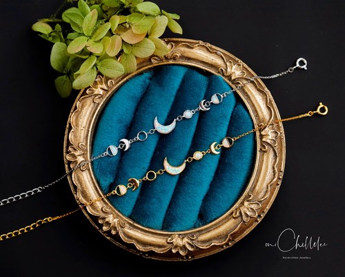 White opal moon phases - moon,