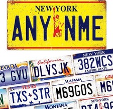 Custom American Number Plates
