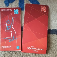 London 2012 Olympic Games Volleyball Official Spectators Guide and ticket wallet