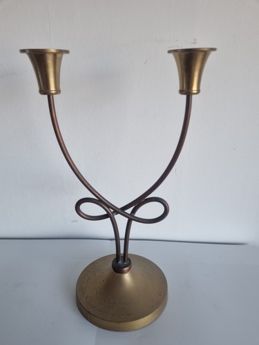 Candlestick copper brass - candlestick, &