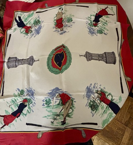 Golf collectiblevintage scarf - golf,