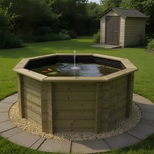 Wooden koi pond 6ft - pond, –