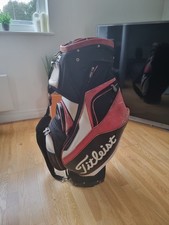 Titleist Golf Cart Bag 14 Dividers, Red/White/Black