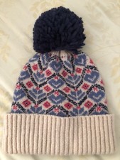 POWDER Patterned Bobble Hat - One Size