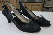 Emma Hope Black Lasered Suede