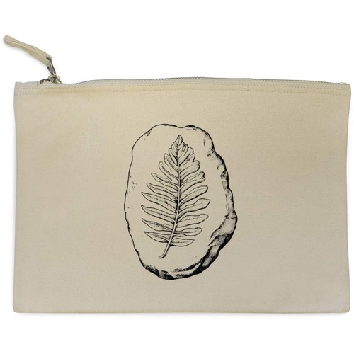 Leaf fossil canvas zip - 'leaf, fossil'