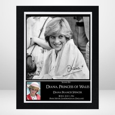 Princess Diana Signed Framed