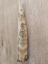Vintage Scrimshaw Faux Whale