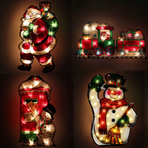 Christmas silhouette lights - christmas,