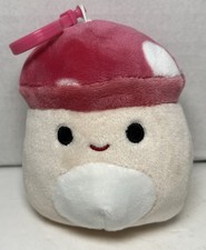 Squishmallows Clip On Malcolm The Mushroom 3.5” Plush Soft Toy 