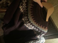 Toast Women's Fairisle Alpaca Jumper Size S