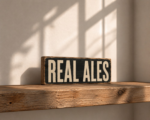 Bar sign real ales - sign, vintage