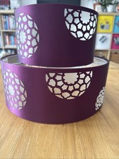 Burgundy Lampshade with Flower Effect for Ceiling Light