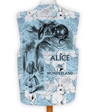 Alice in Wonderland Blue Rabbit Design - Novelty Costume Fancy Dress Waistcoat