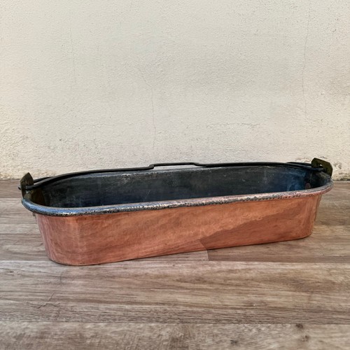 French copper fish kettle - french,