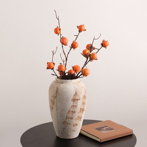 29cm tall round ceramic - round, flower