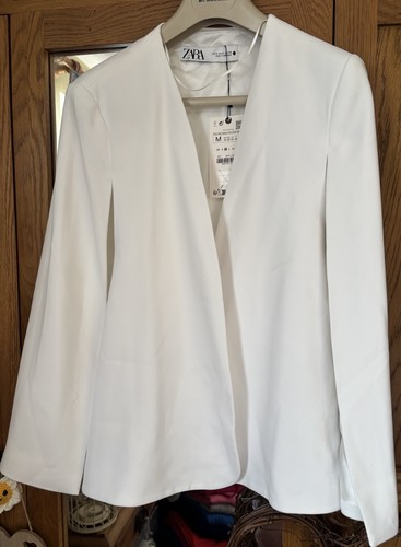 Zara light cream cape - zara, coat