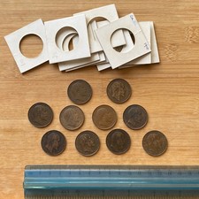 10x Edward VII Halfpennies 1902-10 Consecutive *1902 High & Low Tide (rf #a51)