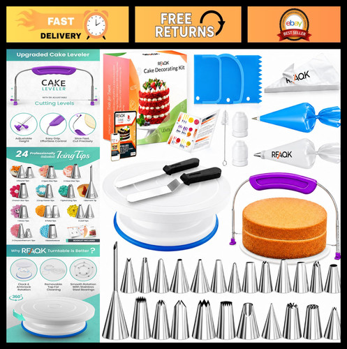 90pc cake decorating kit - decorating,