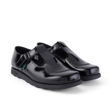Kickers Fragma T Bar Junior Girls Shoes Black Size EUR 29 *REFSSS75