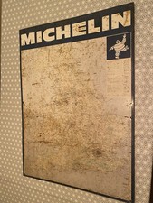 Michelin England Map Tin Sign (34” x 24.5”) – Original with Rich Patina