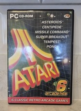 PC CD-ROM Atari 6 Arcade Hits Including Asteroids, Centipede... (FREE P&P)
