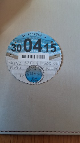 Genuine april 2015 tax disc - genuine,