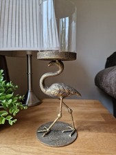 Flamingo Candle Holder Aged