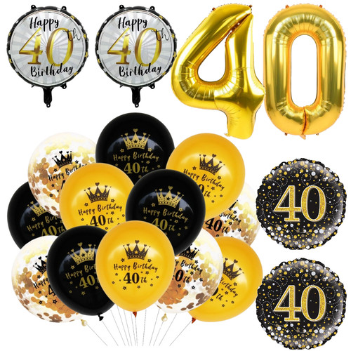 40th birthday balloons - balloons,