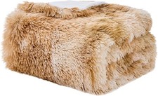EMME Faux Fur Blanket Brown