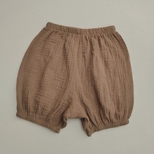 brown baby bloomers muslin cotton 