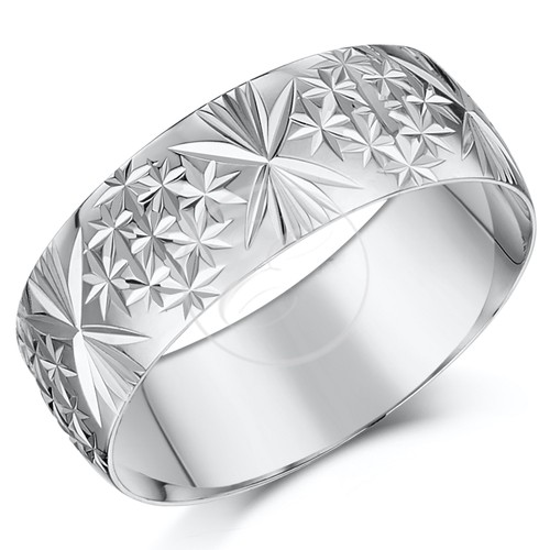 18ct white gold ring - ring, heavy