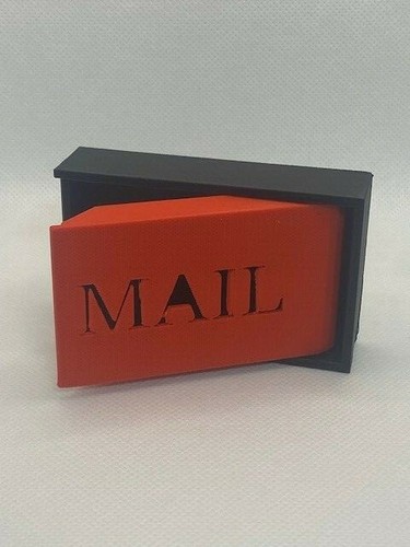 Front mounted mailbox - mounted, flag