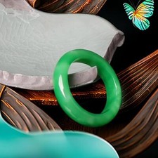 Green Real Jade Rings Gemstone