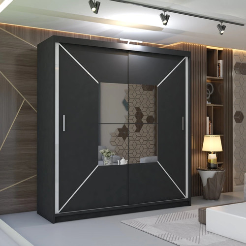 Modern bedroom double - modern, sliding