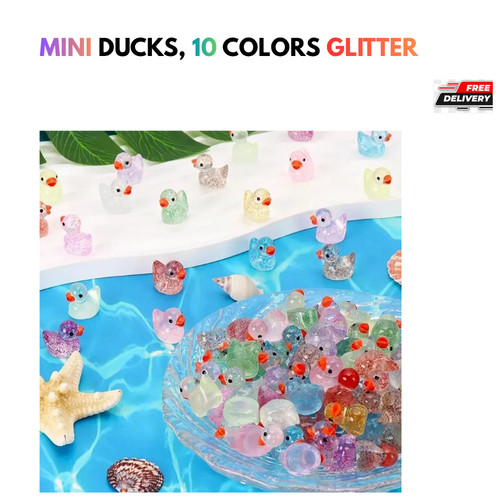 100pcs mini ducks colors - 100pcs, 10