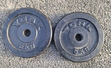 York 5kg Weight Plates X2 