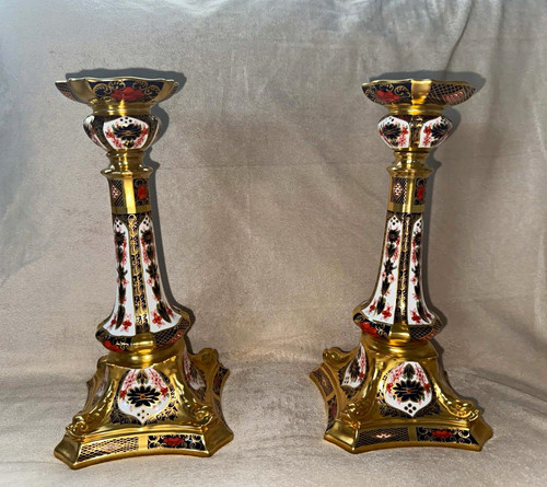 Pair royal crown derby old - royal,