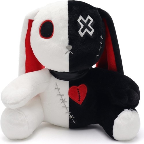 Creepy goth bunny plush - 1x,
