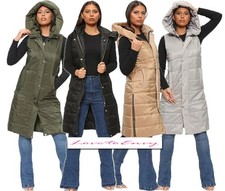 Ladies Quilted Bodywarmer Long