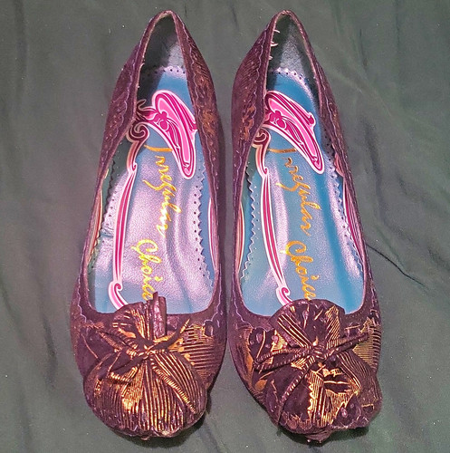 Irregular choice black floral - irregular,