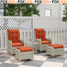 5-Piece Rattan Bistro Set